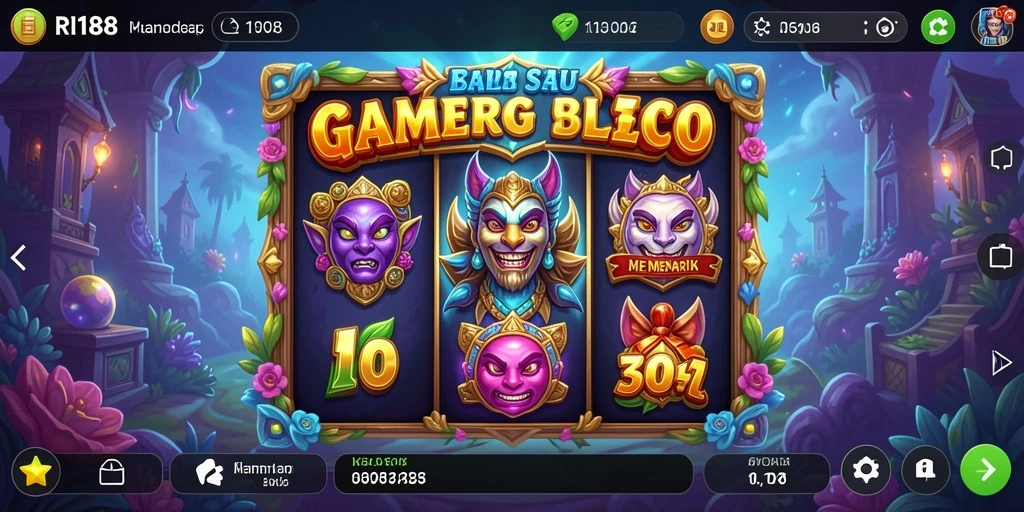 Tampilan gameplay Slot RI188 yang mendebarkan dan interaktif.