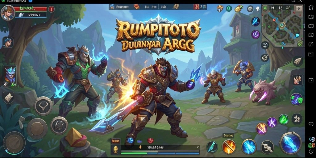 Tangkapan layar gameplay RUMPITOTO menampilkan aksi pertempuran yang mendebarkan.