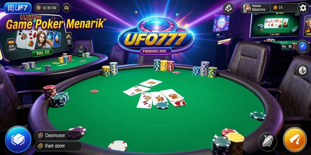 Tampilan seru gameplay Poker di UFO777.