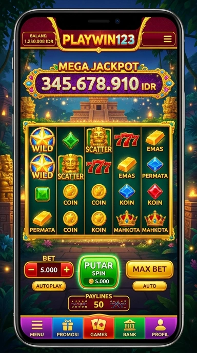 Halaman unduh aplikasi di playwin123 dengan berbagai pilihan yang tersedia.